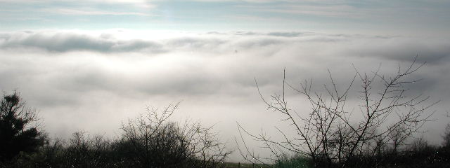 Saint Remy du Mont dans les nuages