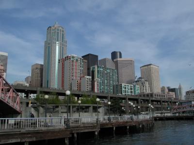 Le centre de Seattle : vue depuis les quais